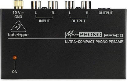 Behringer PP400 Ultra‑Compact Phono Preamp with RCA & TRS - Gomix Brands Outlet