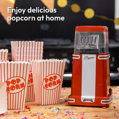 Gadgy Retro Hot Air Popcorn Maker Red GG0732