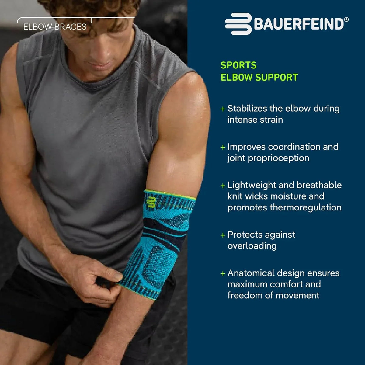 Bauerfeind Sports Elbow Support: Pain Relief, Targeted Compression, Durable Comfort - Gomix Brands Outlet