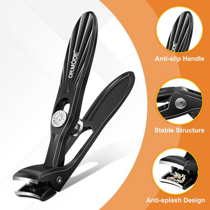 DRMODE Wide Jaw Angled Head Heavy Duty Toenail Clippers