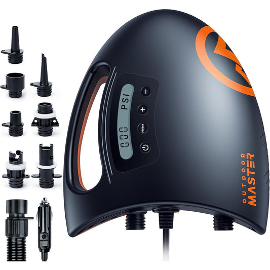 OutdoorMaster 20PSI High Pressure Electric SUP Pump with Auto-Off Deflation