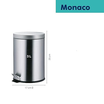 Kela Monaco 3L Stainless Steel Cosmetic Bin with Removable Inner Bucket