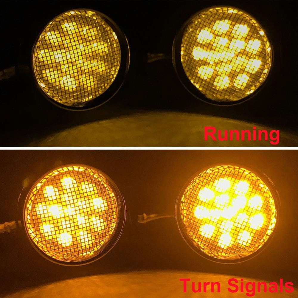 Rich Choices D-YUECAQP126 15 LED Motorcycle Turn Signal Lights 12V 2-Pack