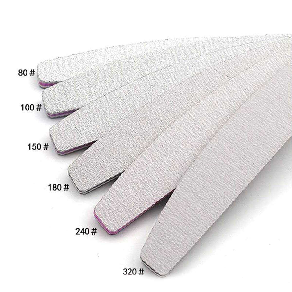 Professional Double‑Sided Nail File 80/100 Grit Buffer Set – 15 Pieces