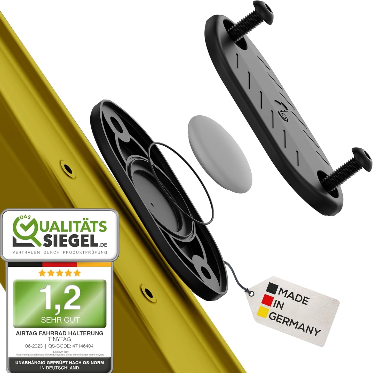 TinyTag Bicycle Mount for Apple AirTag Hidden GPS Tracker Holder