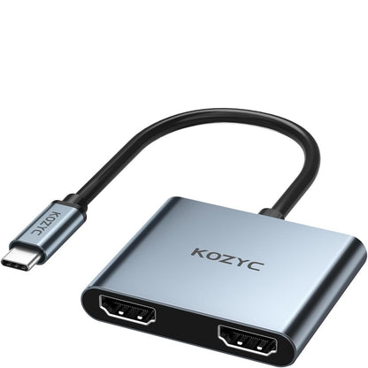 KOZYC 4K USB C to Dual HDMI Adapter K2AD12UH