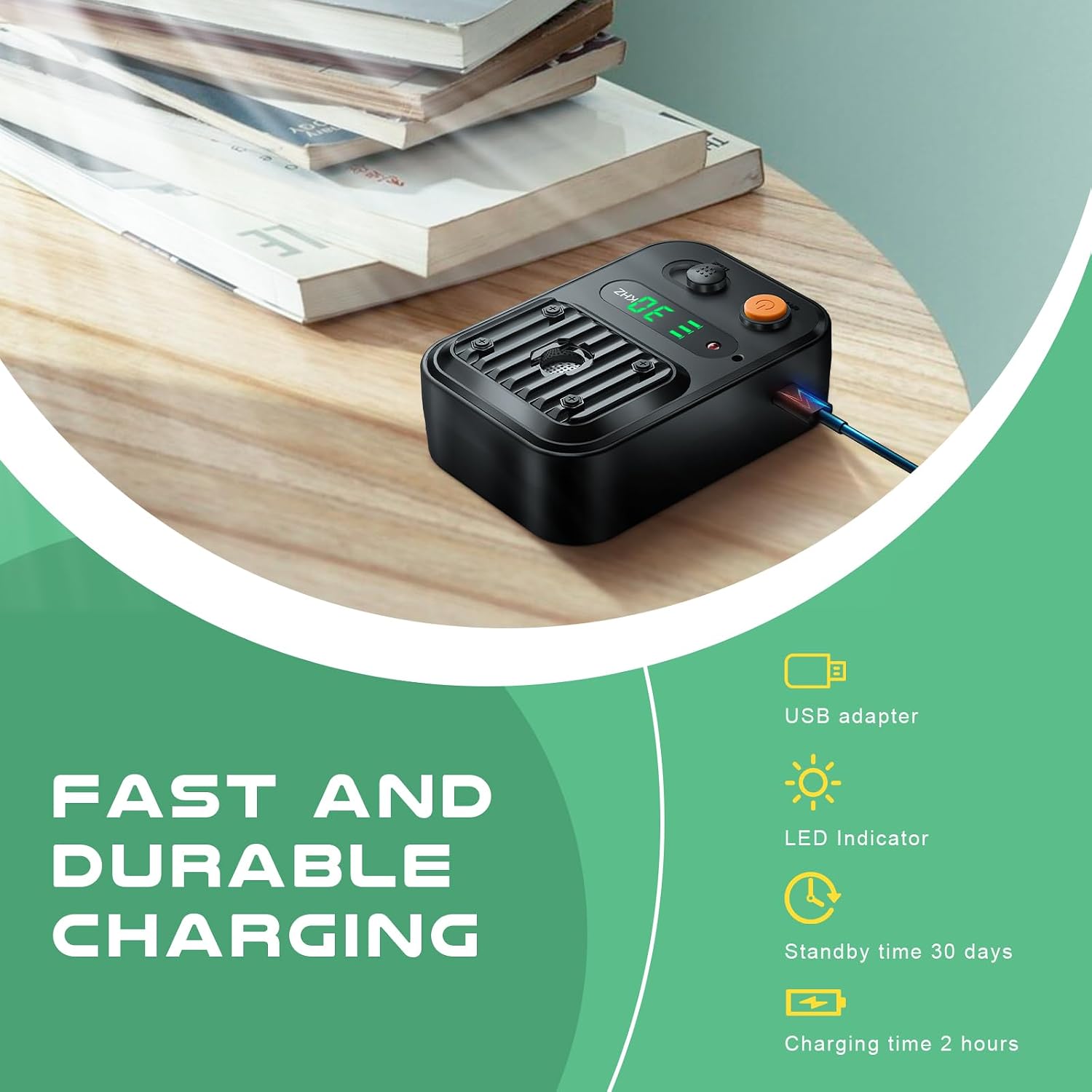 Love begans Ultrasonic Anti-Bark Device 3 Modes Rechargeable Up to 10m Range Black