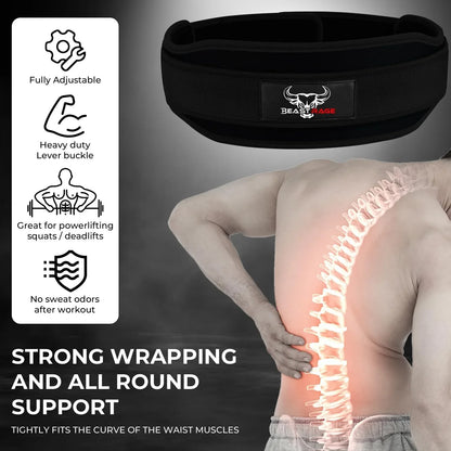 Double Strength 5.5" Neoprene Weight Lifting Belt for Gym - Gomix Brands Outlet