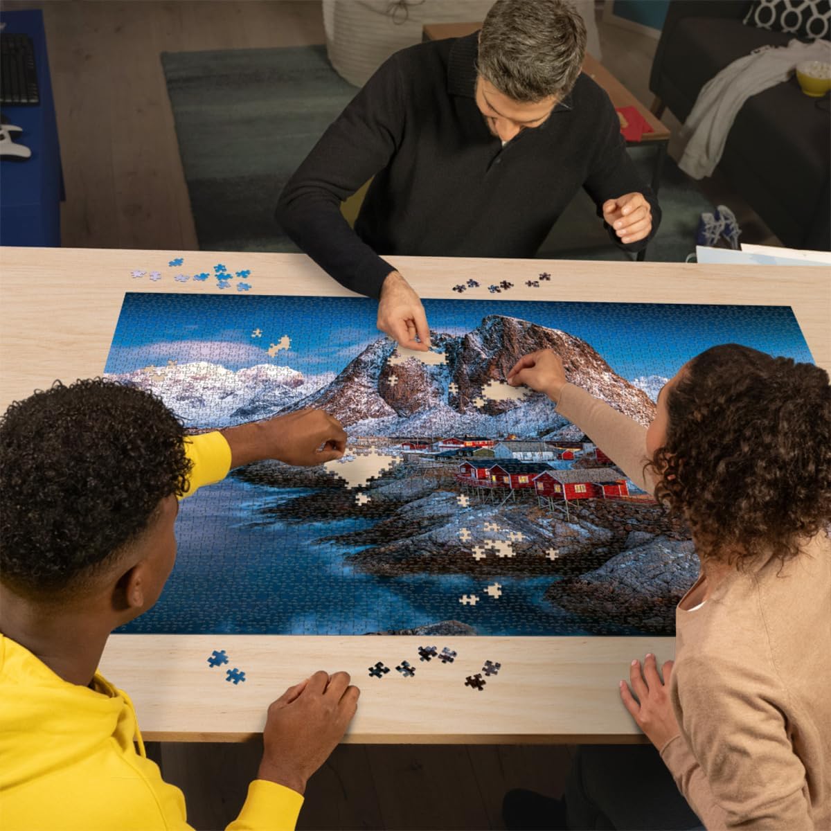 Ravensburger 3000-Piece Hamnoy Lofoten Norway Landscape Premium Puzzle