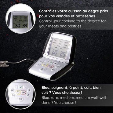 MASTRAD Thermo-Sonde M classic+ Precise Oven & Induction Cooking Thermometer