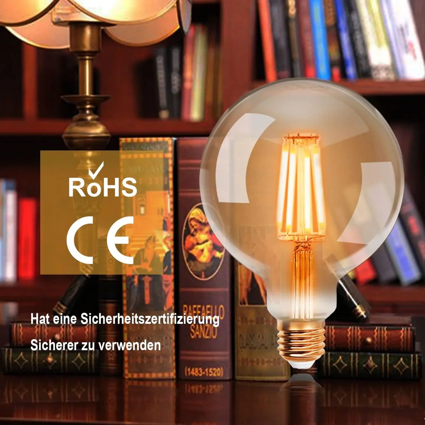 ExtraStar Vintage Edison LED Filament Bulb G95 4W Warm White - Gomix Brands Outlet