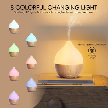SALKING 100ml Ultrasonic Essential Oil Diffuser with LED Night Light
