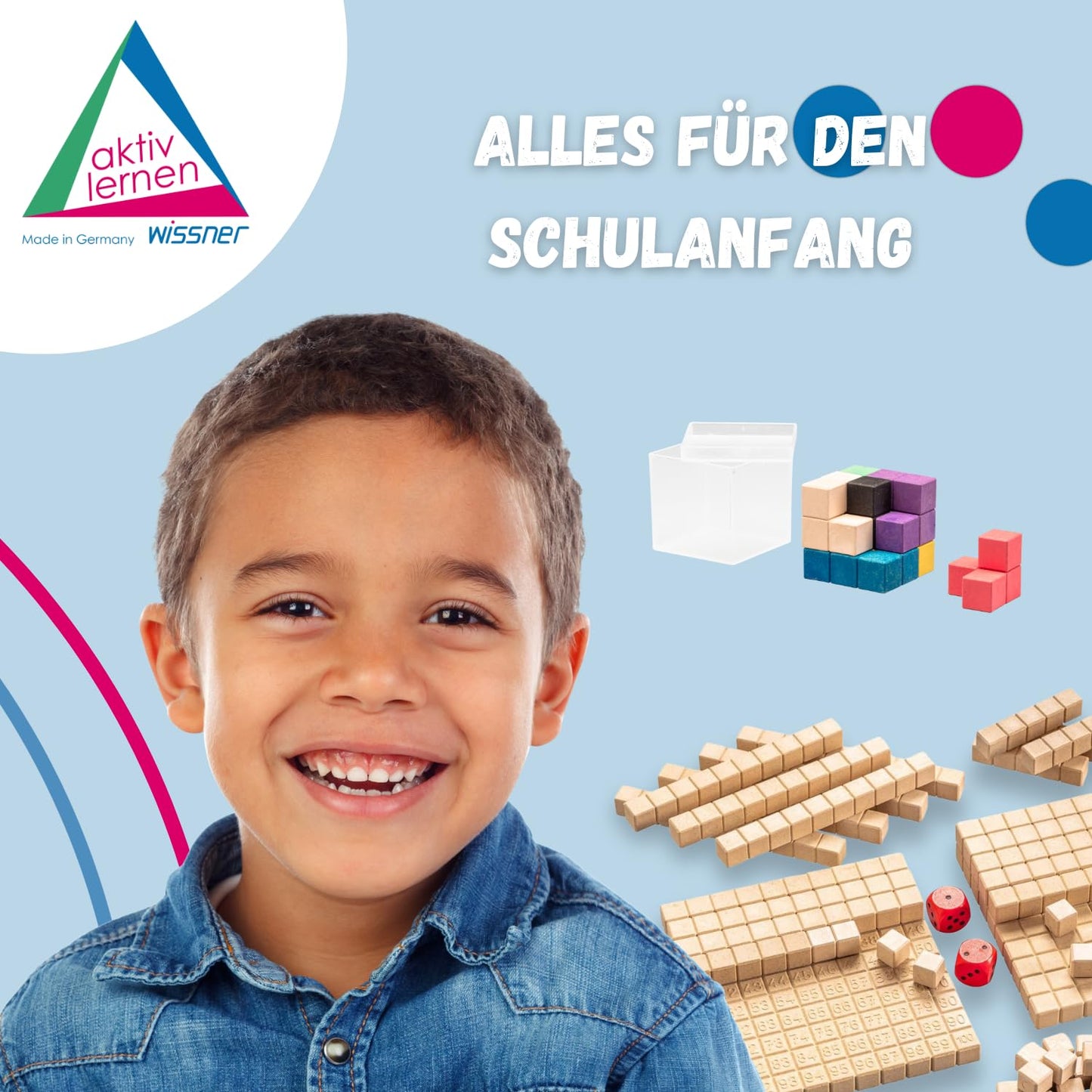 WISSNER Multi-Color 7cm Soma Cube Educational Puzzle for Kids