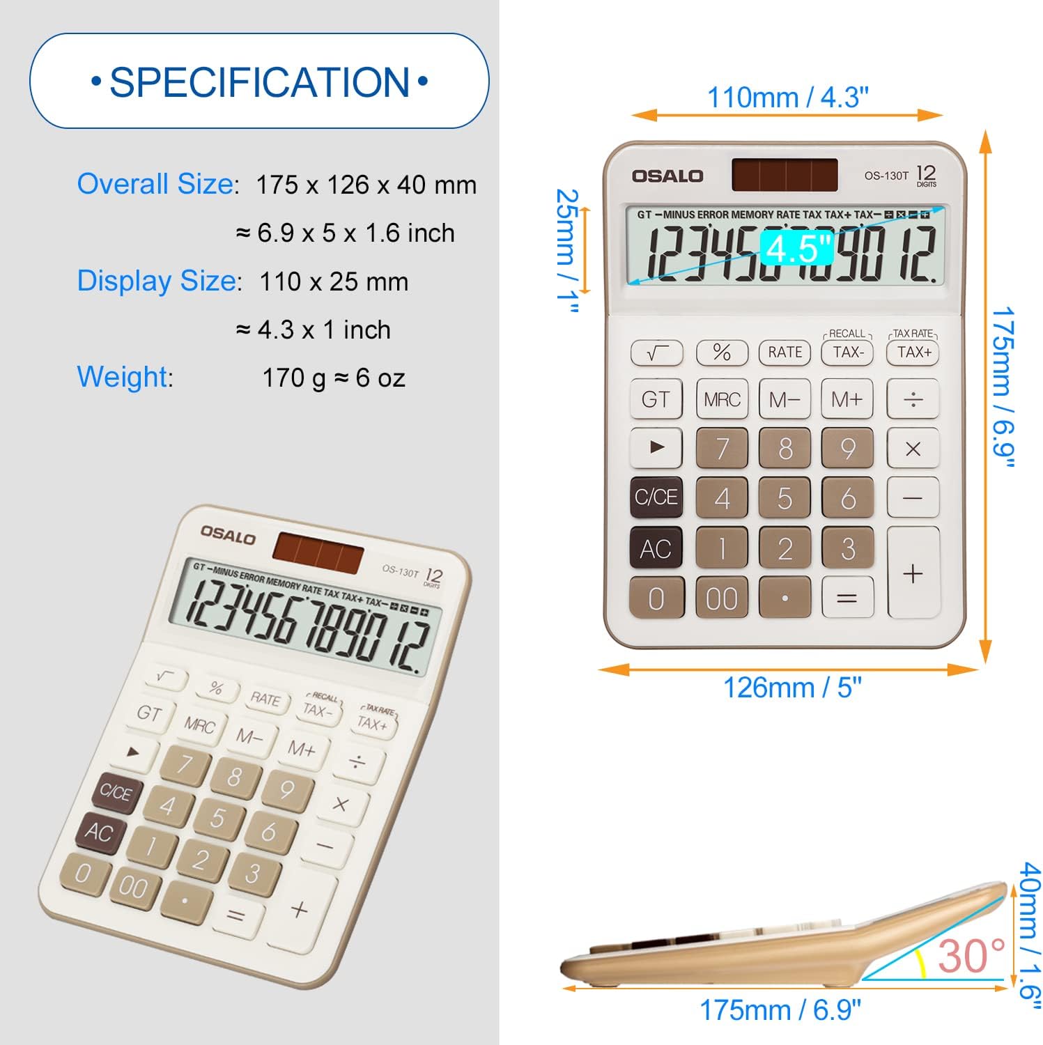 Large Display Calculator