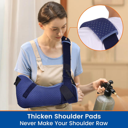Adjustable Shoulder Sling: Secure, Comfortable Arm Immobilizer for Injury Recovery & Support