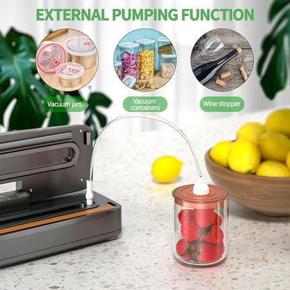 WOCVRYY V2 6-in-1 Vacuum Sealer 125W Dry & Wet Mode Black