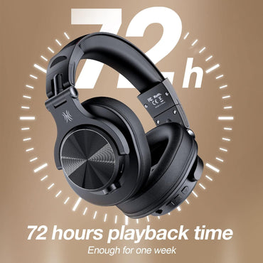 OneOdio A70 Bluetooth Over‑Ear Headphones with 72‑Hour Playtime