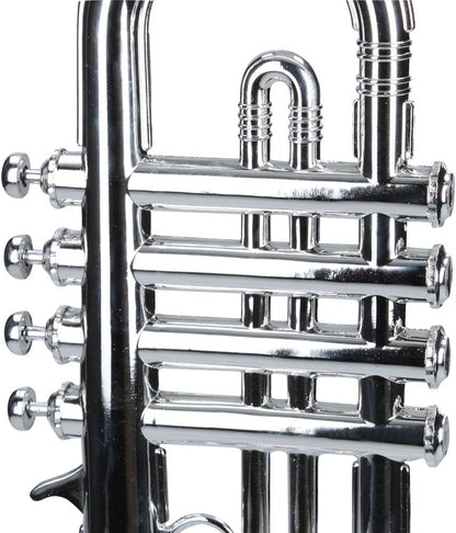 Reig Deluxe Silver Trumpet - Authentic Sound, Kids Musical Instrument