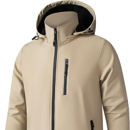 Lightweight Men's Bomber Jacket – TONY BACKER Beige Casual Outdoor