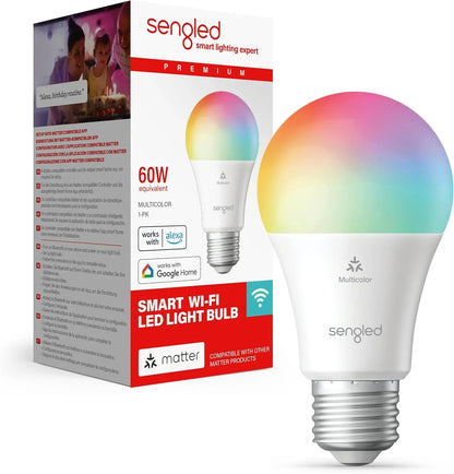 Sengled Smart LED Bulb: E27 Multicolor 60W Equivalent 800LM, Matter-Compatible - Gomix Brands Outlet