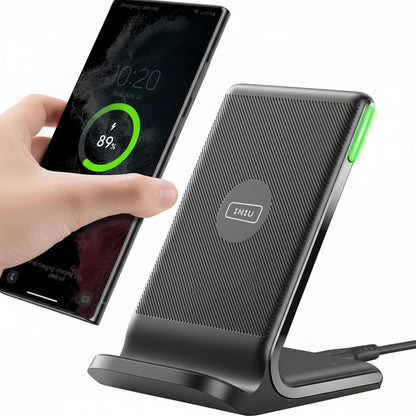 INIU 15W Fast Wireless Charging Stand Station with LED