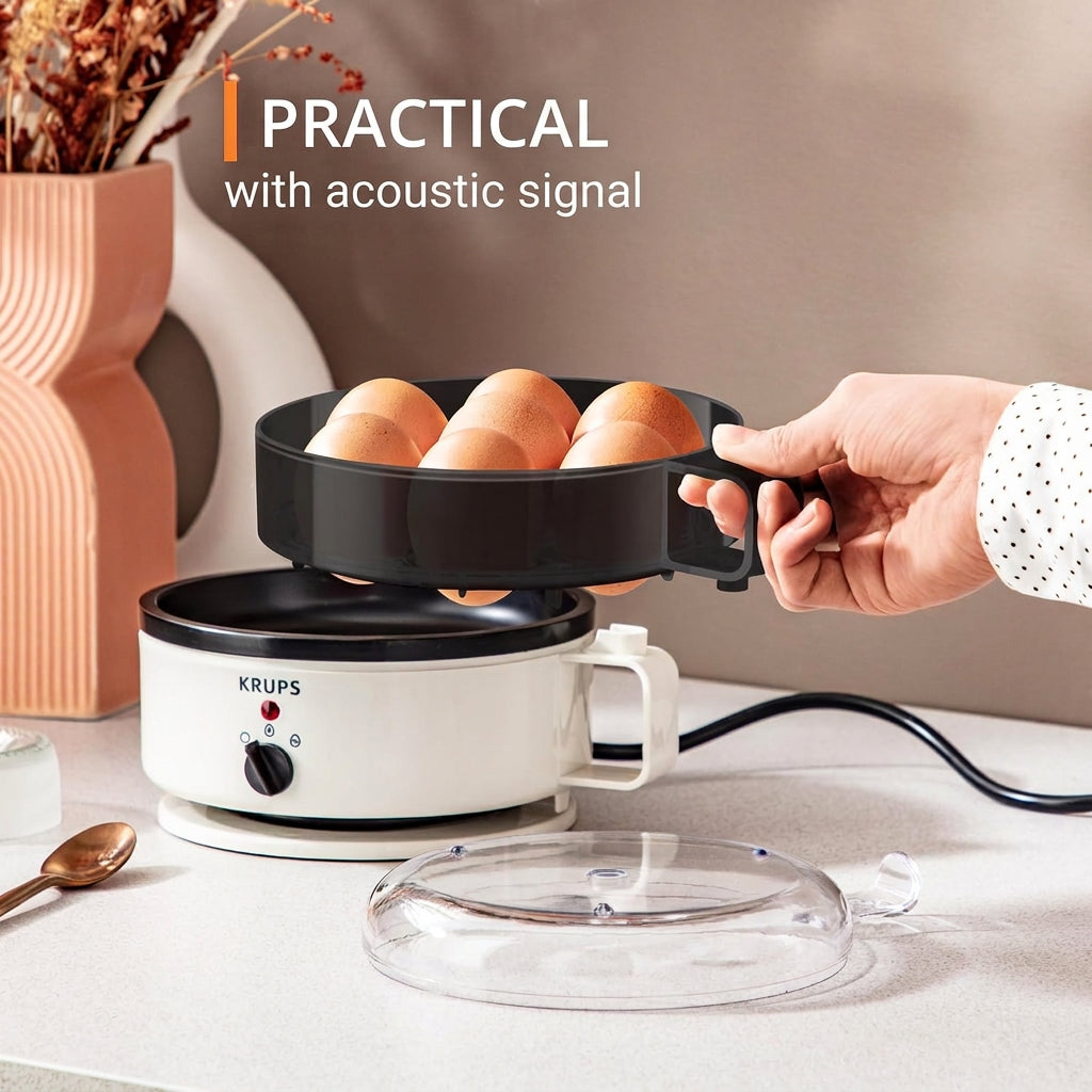 KRUPS Ovomat Super EG2301 Egg Cooker White and Black