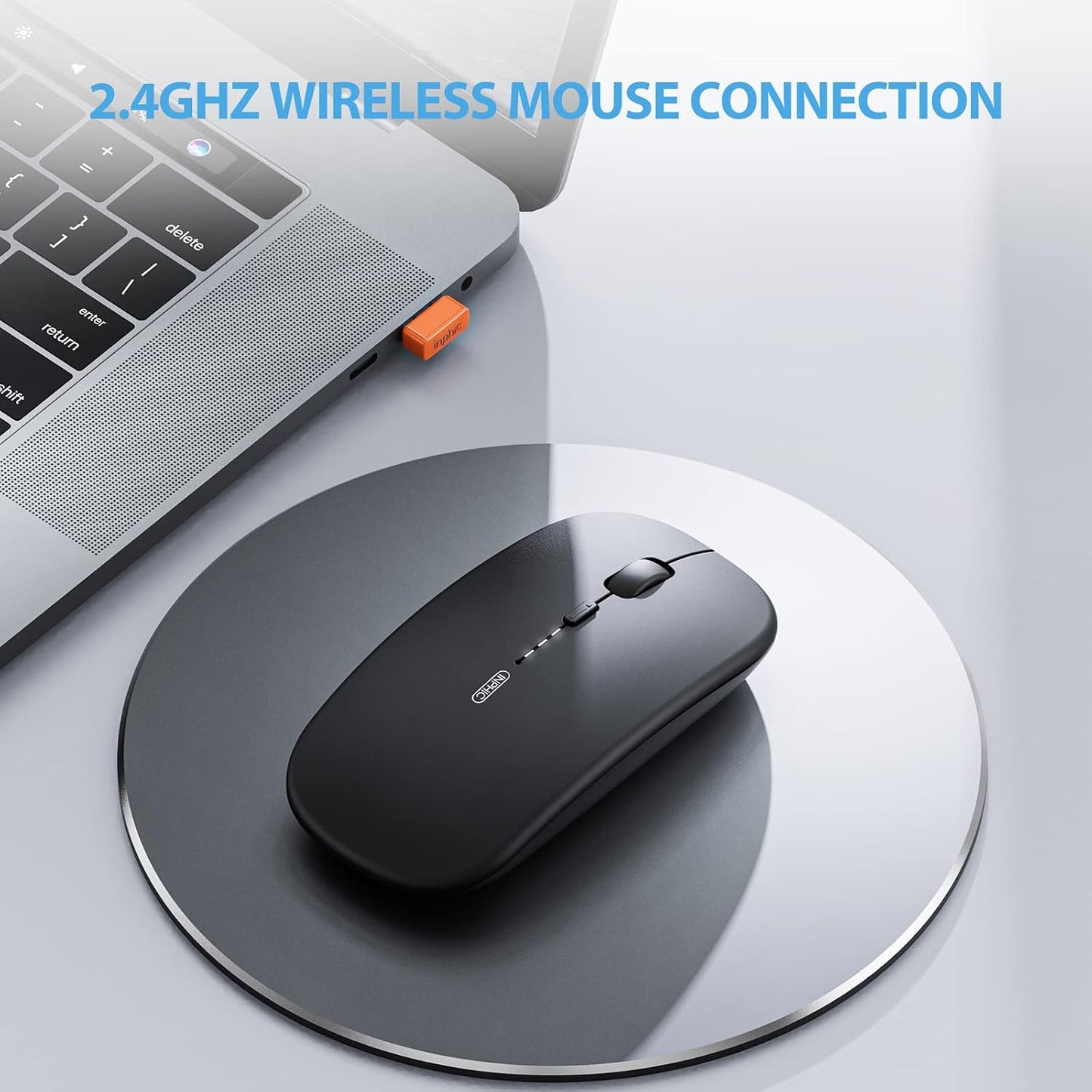 Inphic M1P Ultra Slim 2.4G Wireless Mouse Rechargeable Silent