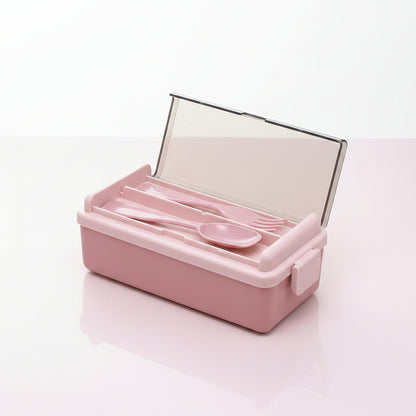 Soulnioi Bento Box Leak Proof 2‑Layer 3‑Compartment Kids