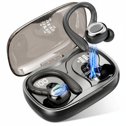 Rulefiss i25 Wireless Earbuds Bluetooth 5.3 Sport Earhooks IP7 Waterproof