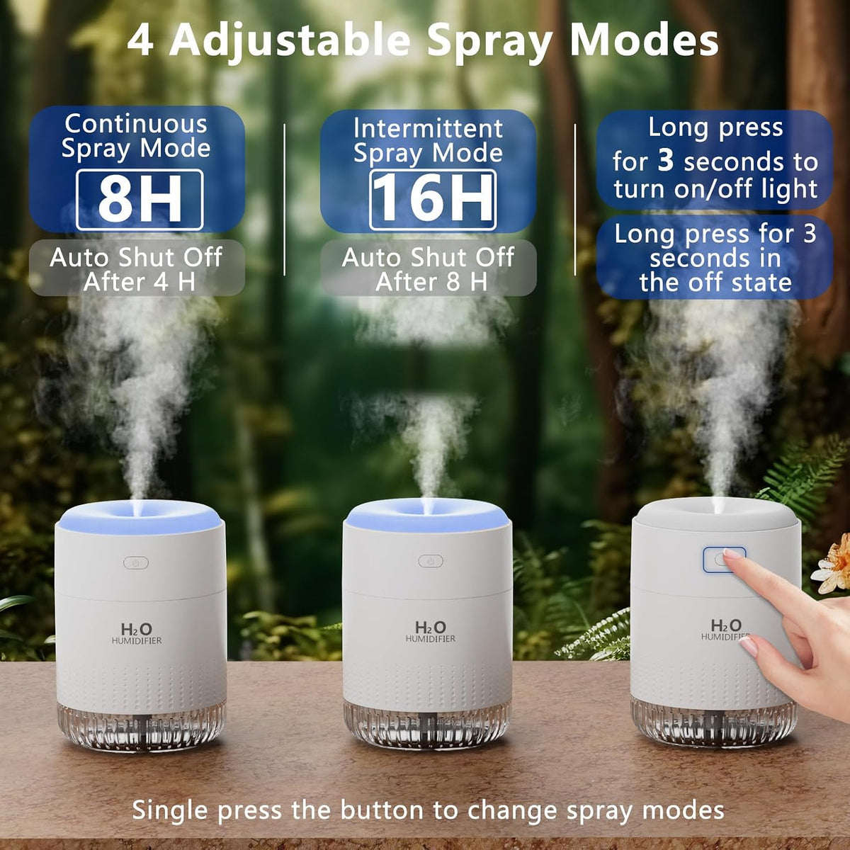 SZO WSQ02 Small Travel Humidifier 500ml