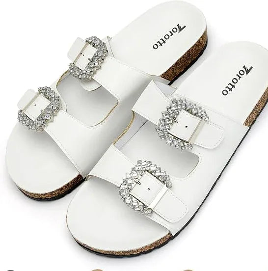 Torotto Women's Sporty Cork Footbed Toe Separator Flip Flops Sandals - Gomix Brands Outlet