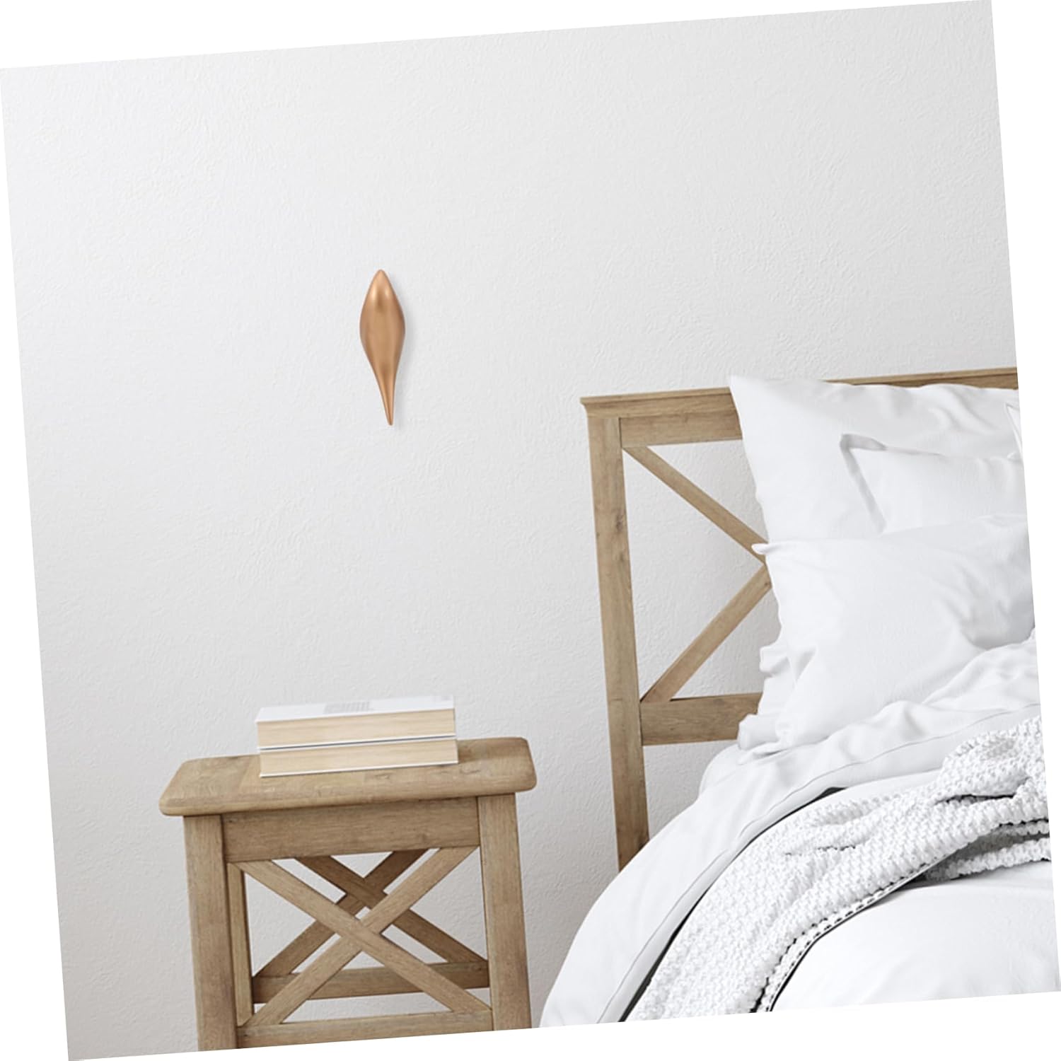 Golden Wall-Mounted Bird Hook for Coats, Hats, Towels