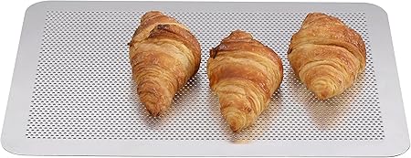MALIS Professional Perforated Aluminum Pastry Baking Sheet for Even Heat