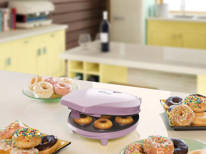 Bestron Retro Pink Mini Donut Maker 7‑Slot Non‑Stick 700W