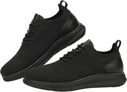 Men's Breathable Knit Casual Dress Oxford Lightweight Comfortable Sneakers