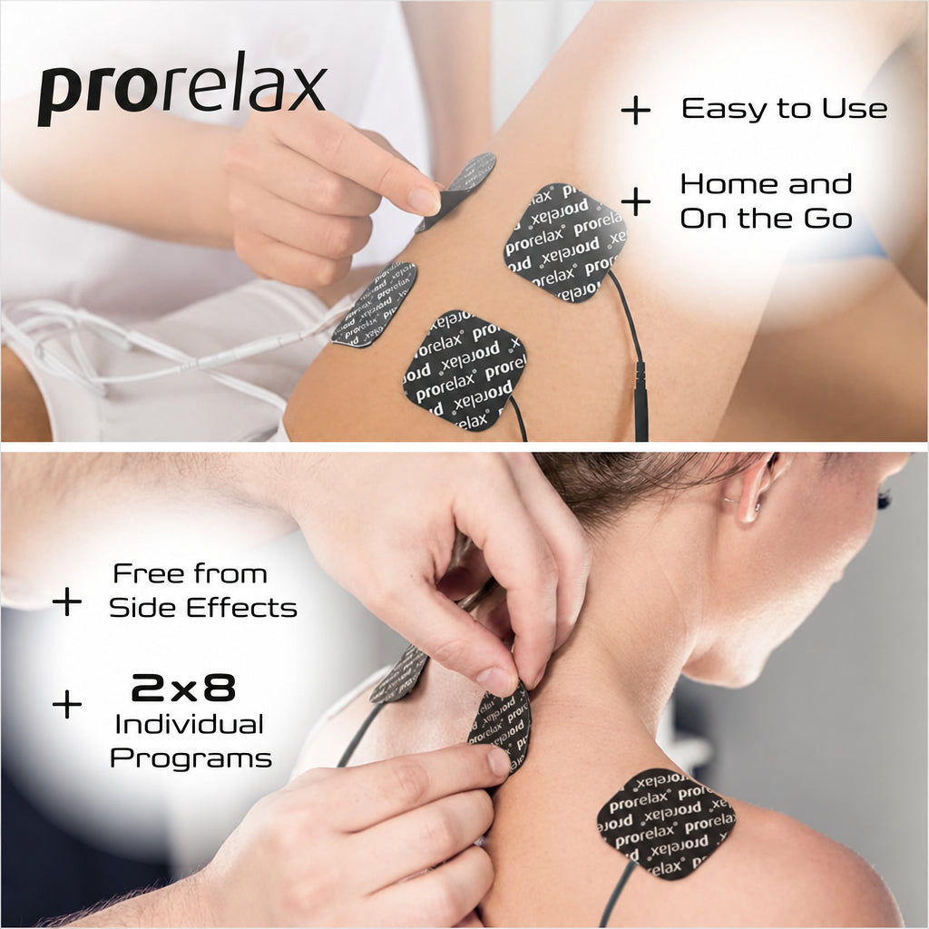 Prorelax 48903 TENS EMS Duo Blackline Stimulator Black
