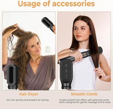UKLISS 6-in-1 Airstyler Multi-Hair Styler – Fast Dry, Curl, Volume