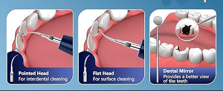 SILRIVES Ultrasonic Dental Scaler Plaque Remover 5 Modes