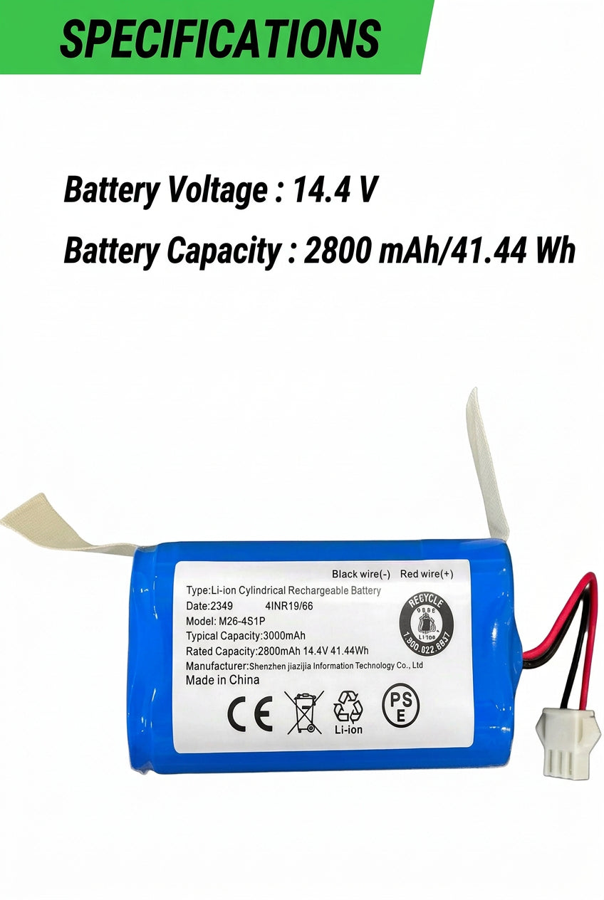 XITAIAN INR18650 M26-4S1P Robot Vacuum Cleaner Battery 14.4V