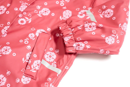 Little Tiger Kids Waterproof Fleece-Lined Rain Jacket with Hood