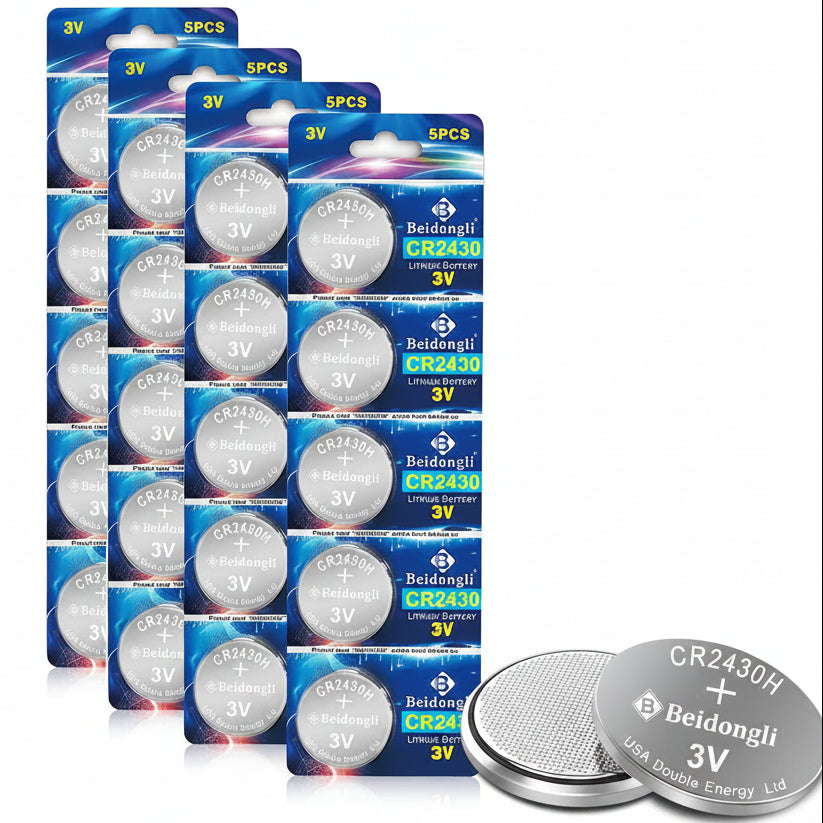 Beidongli CR2430 3V Lithium Button Cell Batteries 20 Pack