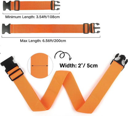 Adjustable Polyester Luggage Belt Strap with 3‑Pin Lock