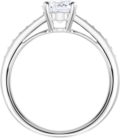 Swarovski Women's Dazzling Attract Round Rhodium Plated Crystal Ring