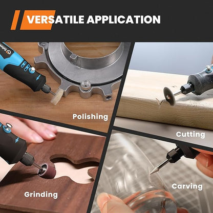 GoGonova 4V Cordless Rechargeable Rotary Tool Kit with 3-Speeds and 43 Accessories