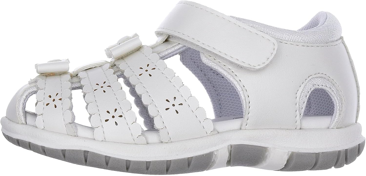 Shiko Floral Girls Sandals with Soft Cushion and Adjustable Fit