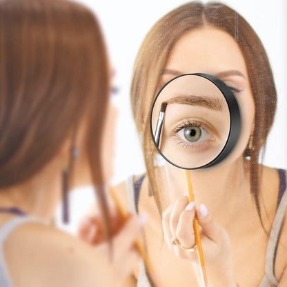 MIYADIVA 30X Magnifying Travel Mirror, Suction Cup, Portable Tweezers