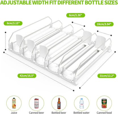 Accwork Automatic Can Dispenser For Fridge 5 Rows 42x31cm