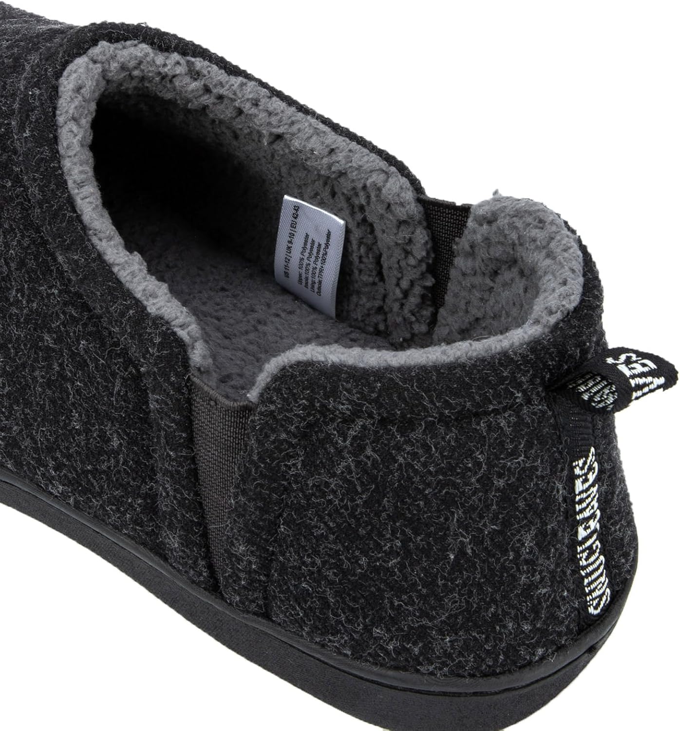 Snug Leaves Men's Fuzzy Wool Felt Memory Foam Slippers with Non-Slip Sole