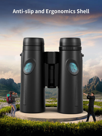 Binoteck 12x42 High-Powered BAK4 Prism Binoculars for Bird Watching & Hunting