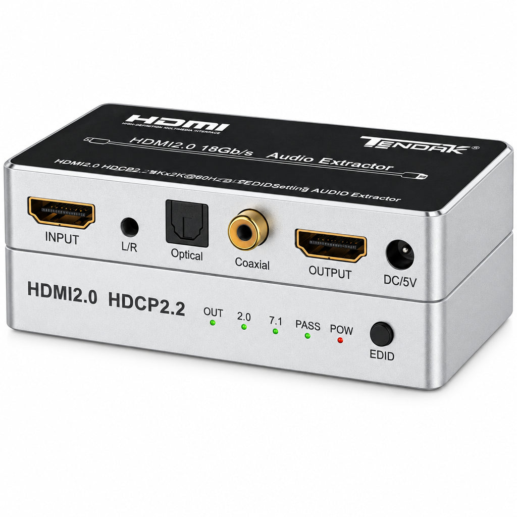 Tendak 4K 60Hz HDMI 2.0 Audio Extractor Splitter
